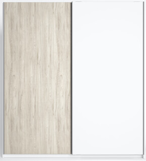 Szafa biała 182x56x200.5 cm w stylu nowoczesnym i skandynawskim
