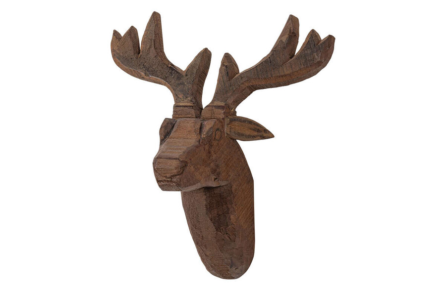 Dekoracja ścienna z drewna STAG - naturalny
