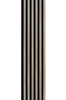 Lamele na filcu WOODLINE 2700x300 - czarny / dąb sonoma
