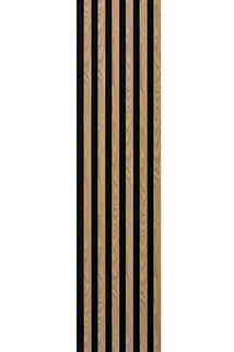 Lamele na filcu WOODLINE 2700x300 - czarny / dąb jasny