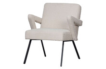 Fotel CLARK bouclé - naturalny
