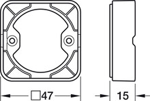 Oświetlenie LED Wielofunkcyjny przełącznik meblowy CONNECT MESH / 40x10 mm - Häfele