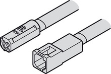 Oświetlenie LED Przewód przedłużający LOOX5 Multi White / 3.5 A / 12 V / AWG 10 / dł. 2 m - Häfele