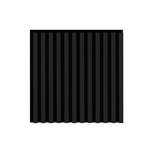 Lamele Lamele na filcu WOODLINE 600x600 - czarny / czarny mat - Marbet Design