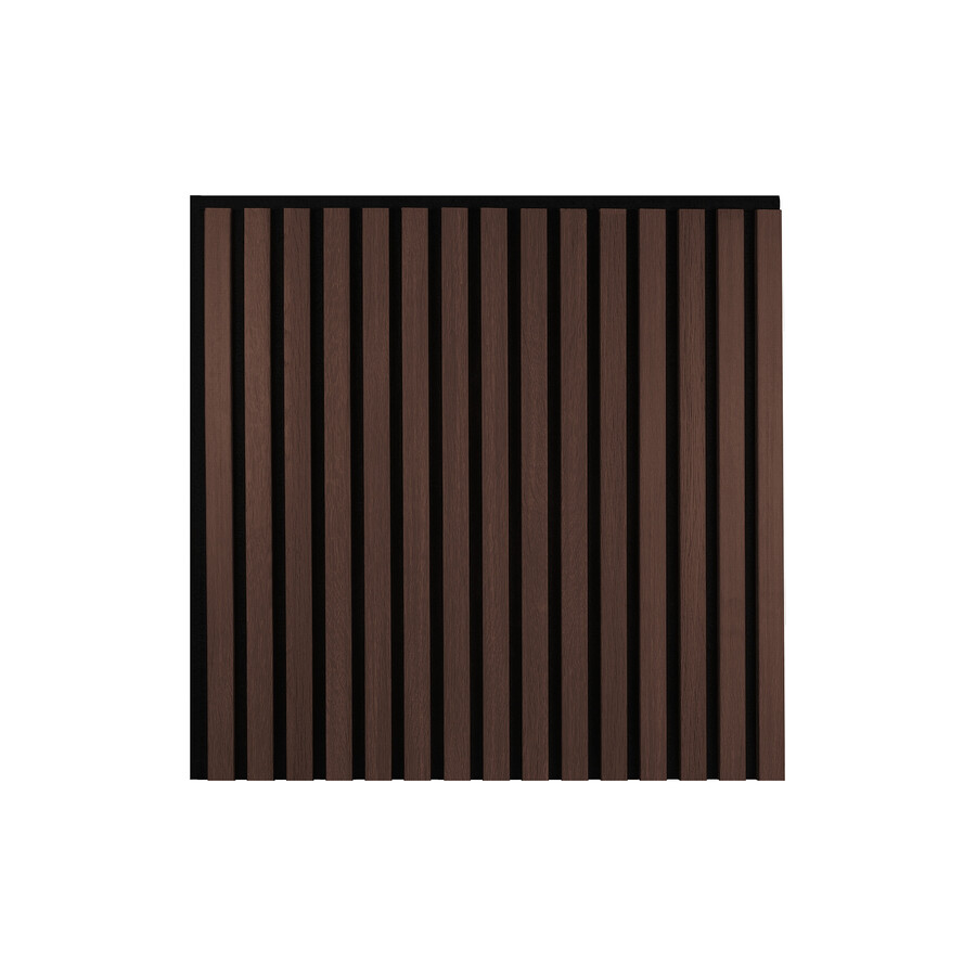 Lamele na filcu WOODLINE 600x600 D - czarny / dąb ciemny