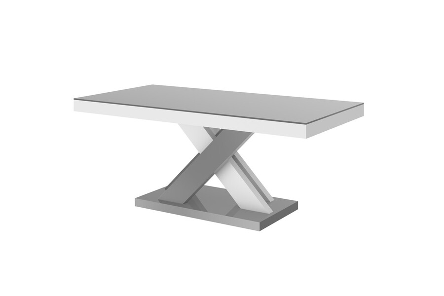 Ława XENON LUX MINI - matowy/szaro-biały/nogi mieszane