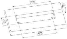 Uchwyty Uchwyt meblowy wpuszczany 2382 - złoty polerowany / rozstaw 96 mm - Siro