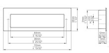 Uchwyty Uchwyt meblowy wpuszczany 2382 - efekt stali szlachetnej / rozstaw 96 mm - Siro