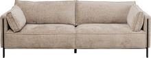 Sofa 3-osobowa VICTOR - beżowy/czarny