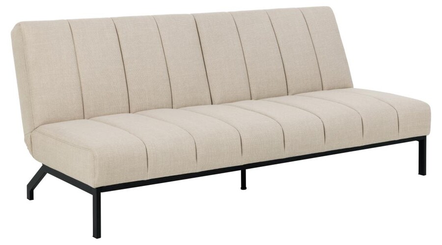 Rozkładana sofa 3-osobowa CAIX - beżowy/czarny