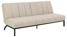 Rozkładana sofa 3-osobowa CAIX - beżowy/czarny