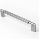 Uchwyt ARPA 0583 - efekt stali nierdzewnej / rozstaw 192 mm   Wymiary: - długość: 214 mm - średnica: 14/8 mm - rozstaw otworów: 192 mm   Materiał:...