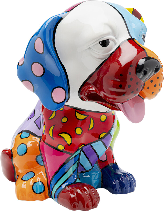 Figurka dekoracyjna DOG PATCHWORK - multikolor
