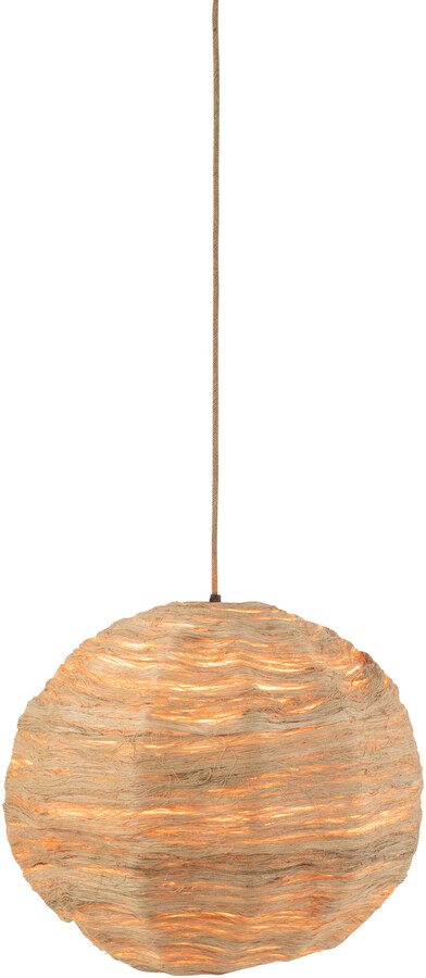 Lampa wisząca w stylu boho, duża - naturalny