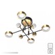Lampa sufitowa LARA MX7170-8-3BGT - czarny/złoty