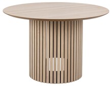 Stół okrągły LINLEY 120 cm - dąb bielony