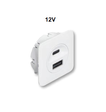 Stacja ładująca USB, Häfele Loox5 12V / Biały