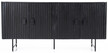Komoda 4-drzwiowa REMI 170x80 cm - czarny
