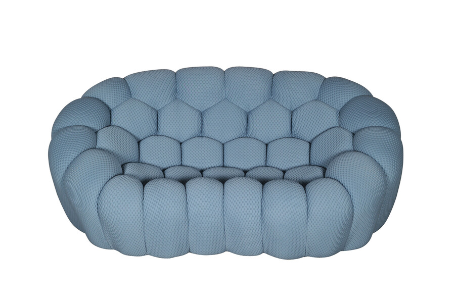 Sofa 2-osobowa NUA - niebieskoszary