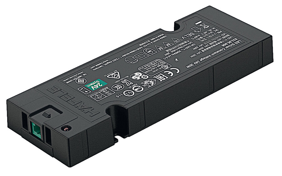 Zasilacz Häfele Loox5, napięcie stałe 24 V, Box-to-Box, napięcie wejściowe: 220-240 V, moc: 20 W