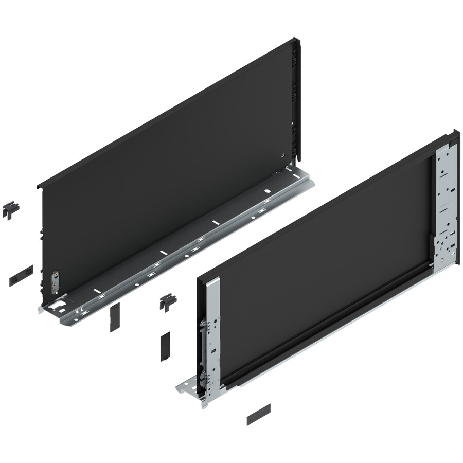 Bok szuflady LEGRABOX (wewnętrzny), wysokość F (241 mm), dł.=550 mm, lewy/prawy, do LEGRABOX pure+czarny mat*P/U: 1/5