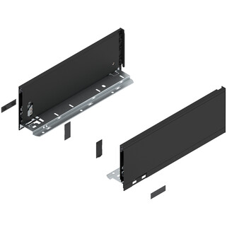 Bok szuflady LEGRABOX, wysokość K (128.5 mm), dł.=350 mm, lewy/prawy, do LEGRABOX pure+czarny mat*P/U: 1/5 Produkty 770K3502SRodzaj szuflady: Bok szuflady LEGRABOXWysokość boku: K (128.5 mm)Opcja designu: LEGRABOX pureMateriał: stalWzornictwo: gładkiDł.: 350...