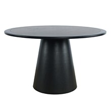 Stół okrągły AVOLA 127 cm - czarny