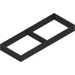 AMBIA-LINE  ramki do szuflady standardowej, do LEGRABOX/MERIVOBOX, stal, dł.=550 mm, szerokość=200 mm - Czarny Mat ZC7S550RS2AMBIA-LINE Ramki do LEGRABOX...