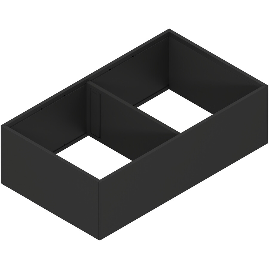 AMBIA-LINE rama, do LEGRABOX/MERIVOBOX szuflady z wysokim frontem, stal, od dł.=400 mm, szerokość=218 mm+czarny mat*P/U: 1