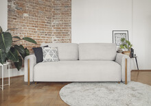 Sofa rozkładana 3-osobowa ARCADOVA - tkanina Jarell 18