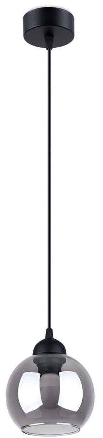 Lampa wisząca czarna 15x130 cm z metalu