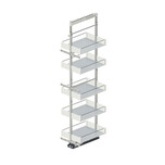 Cargo Maxi Dolne MAXIMA PURO 30 cm / 190-210 cm / 6 półek + prowadnica Fulterer - biały/bezbarwny   Rejs Cargo Maxi Boczne MAXIMA PURO to świetna...