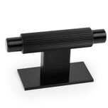 Gałka w kształcie litery T ARPA PLATE - czarny szczotkowany / 70 mm    Wymiary: - długość: 70 mm - średnica: 14/8 mm - wysokość gałki 35 mm  ...