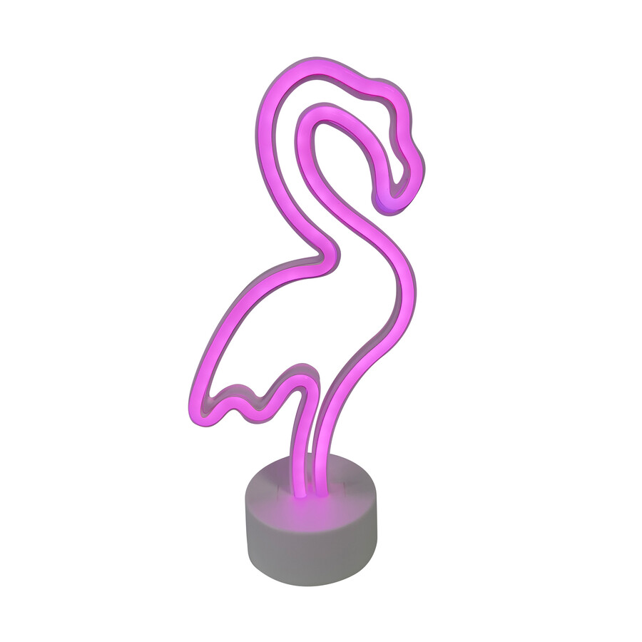 Neon stojący FLAMINGO LED FM-NB23 - różowy