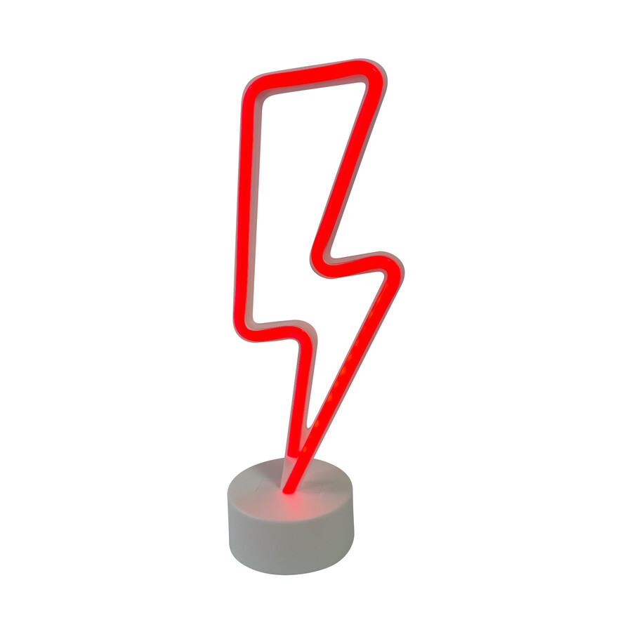 Neon stojący LIGHTNING LED FM-NB28 - czerwony