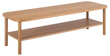Stolik kawowy z półką BANBURY 150x50 - dąb