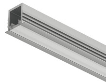 Oświetlenie LED Profil wpuszczany LOOX5 1104 do taśm LED 8 mm - srebrny / gł. 12 mm / dł. 300 cm - Häfele