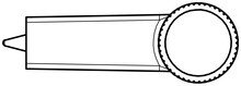 Uchwyty Gałka 2509 - efekt matowej stali szlachetnej / 72 mm - Siro