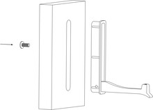 Wieszaki Wieszak 2227 - czarny mat / wys. 93 mm - Siro