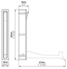 Wieszaki Wieszak 2227 - efekt stali szlachetnej / wys. 93 mm - Siro