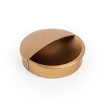 Uchwyt wpuszczany LIDD 0635 - mosiądz cava / fi 60 mm Wymiary: - średnica: 60 mm - głębokość: 13 / 21 mm Materiał: metal (zamak) Kolor: mosiądz cava