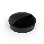 Uchwyt wpuszczany LIDD 0635 - czarny mat / fi 60 mm Wymiary: - średnica: 60 mm - głębokość: 13 / 21 mm Materiał: metal (zamak) Kolor: czarny mat