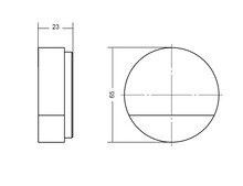 Stopery do drzwi Stoper do drzwi PUK 8002 - orzech / fi 65 mm - Viefe