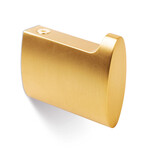 Wieszak TAKK 7002 - złoty szczotkowany / wys. 50 mm Wymiary:  - szerokość: 16 mm - wysokość: 50 mm - głębokość: 57 mm  Materiał: metal (zamak)  ...