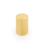 Gałka GRAF 0109 - mosiądz szczotkowany / fi 17,5 mm    Wymiary: - średnica: 17,5 mm - wysokość: 28 mm    Materiał: aluminium    