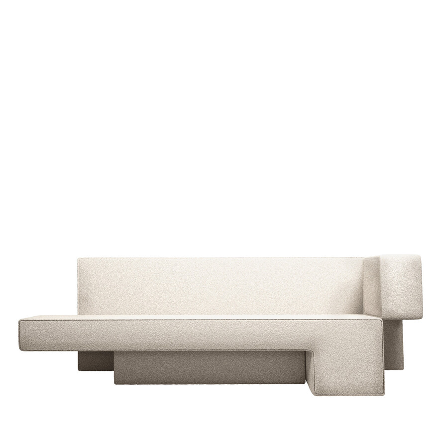 Sofa PRIMITIVE - boucle złamana biel