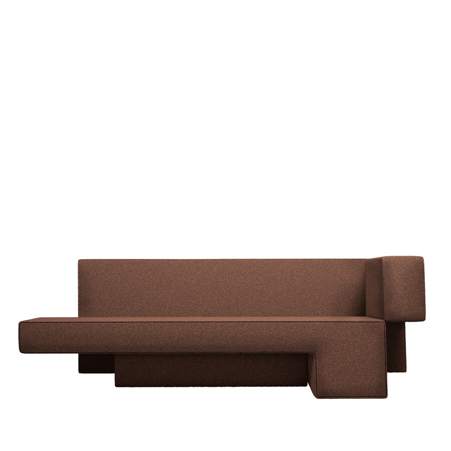 Sofa PRIMITIVE - boucle brązowy