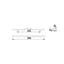 Uchwyty Uchwyt meblowy UA130 - czarny mat / rozstaw 352 mm - Gamet