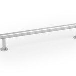 Reling RILLE MINI 0621 - efekt stali szlachetnej / rozstaw 160 mm   Wymiary: - długość: 290 mm - rozstaw: 160 mm - głębokość: 34 mm - wysokość: 13 mm...