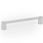 Gałka FUSION 0627 - nikiel połysk / rozstaw 160 mm Wymiary: - szerokość: 180 mm - wysokość: 20 mm - głębokość: 31,5 mm Materiał: metal (zamak)...